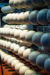 Un stock de Ballons de Football dans un fabrique, Monguí, Colombie