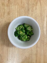 Broccoli and bowl