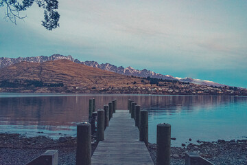 Pier in winter