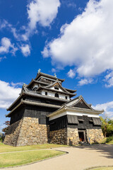 晴天の国宝松江城天守閣　島根県松江市