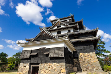 晴天の国宝松江城天守閣　島根県松江市