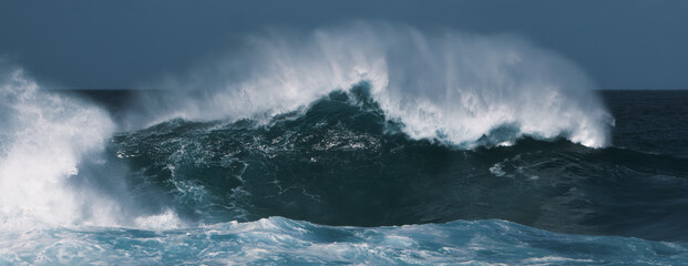 wave splash in the sea
