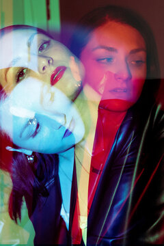 Tricolor exposure portrait