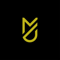 initial letter MJ shield logo vector