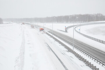 Obraz premium road in snow