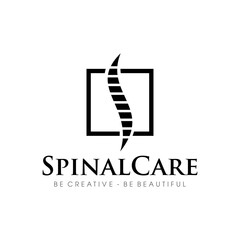 Fototapeta premium Spinal care logo design vector