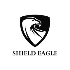 Shield eagle logo design templates