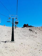 cable car on the mountain