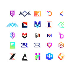 Letter logo design collection