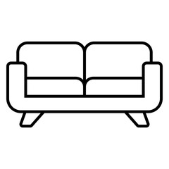 couch furniture icon vector