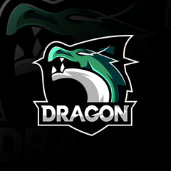 Dragon mascot logo esport design © Immidesign