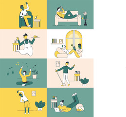 Set of people, Activities