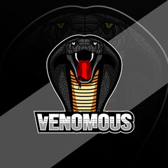 Venomous mascot logo design