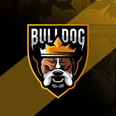 Bulldog mascot logo design