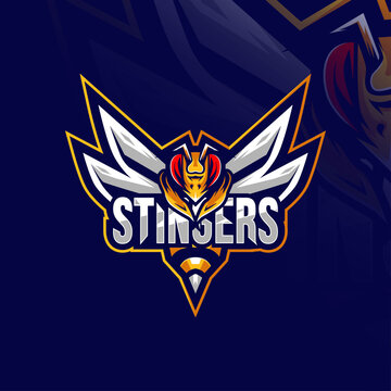 Stingers mascot logo design