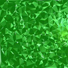 Patrón de triángulos verdes