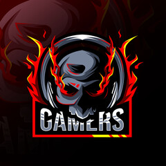 Death gamers mascot logo esport design © Immidesign