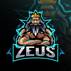 Zeus mascot logo esport design © Immidesign