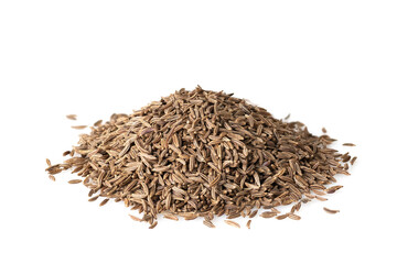 seasoning cumin grain isolated on white background