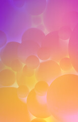Abstract background with round balls on a pink-yellow background - 414320798