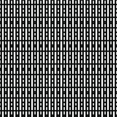  Geometric vector pattern with triangular elements. Seamless abstract ornament for wallpapers and backgrounds. Black and white colors.