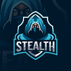 Stealth mascot logo template design