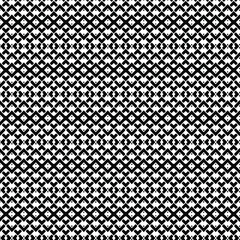  Geometric vector pattern with triangular elements. Seamless abstract ornament for wallpapers and backgrounds. Black and white colors.