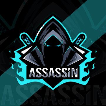 Assassin mascot logo esport template design