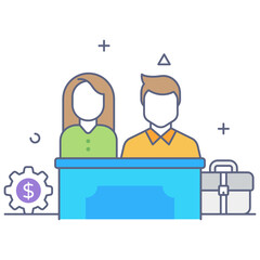 
Conceptual flat outline design of mutual funds 
