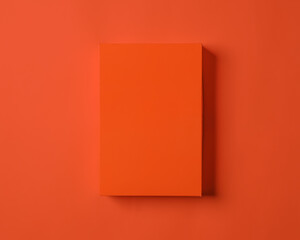 Rectangular object that has the same color as the background. With lighting from only one direction, it makes photos memorable elegant and minimalist. Color game mockup.