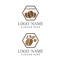 coffee logo template illustration design vector