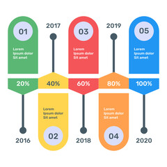 
Labels infographic icon in flat editable design
