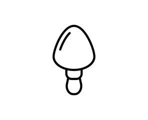 Mushroom line icon. High quality outline symbol for web design or mobile app. Thin line sign for design logo. Black outline pictogram on white background