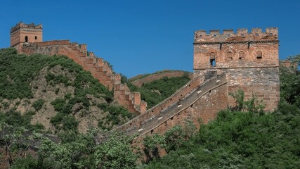 Fototapeta na wymiar The Great Wall in the Sunshine