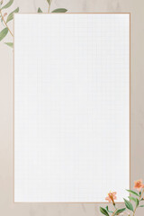 Pink frame with Chinese azalea pattern background vector