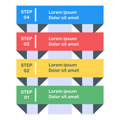 
A flat icon of descriptive analytics in editable design
