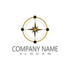 Compass Logo Template vector icon illustration design