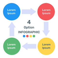 
Modern data analytics flat icon design
