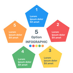 
A petal infographic with floral infographic, flat icon
