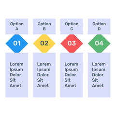 
A flat icon of descriptive analytics in editable design
