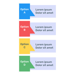 
Business labels graph icon in flat editable design
