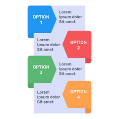 
A flowchart flat icon in editable design
