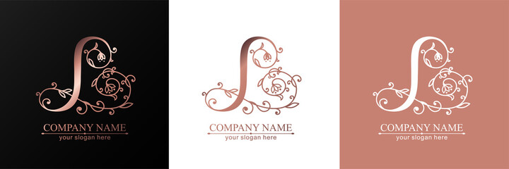 Premium Vector L logo. Monnogram, lettering. Personal logo or sign for branding an elite company.