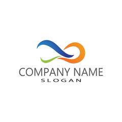 Infinity Design Vector icon illustration Logo template design