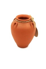 clay pot isolated on white background