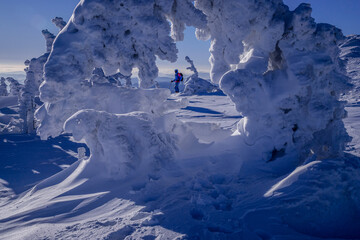 ski resort in the mountains