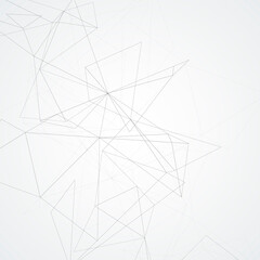 Vector chaotic connect black lines. Modern background