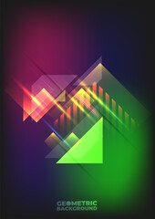 Fototapeta premium Technology background color vector for web and design