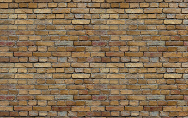 panoramic old red brick wall background
