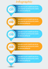 Infographics, banners for web layout.